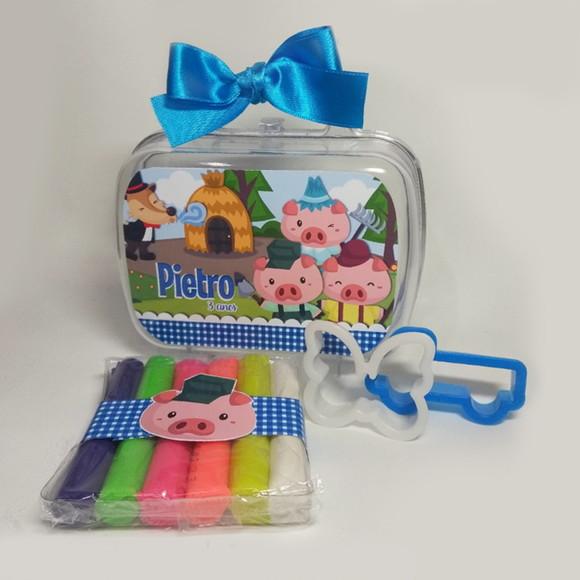 Kit Massinha com Maletinha - 3 Porquinhos