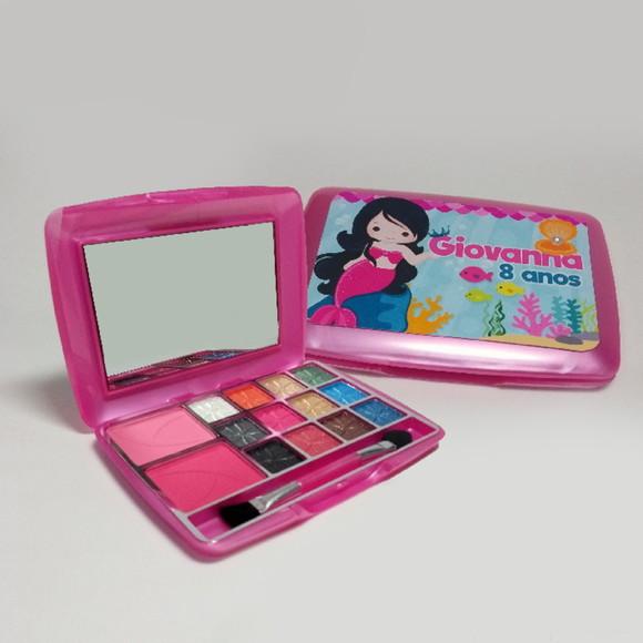 Estojinho de Maquiagem Personalizado no Tema Sereia
