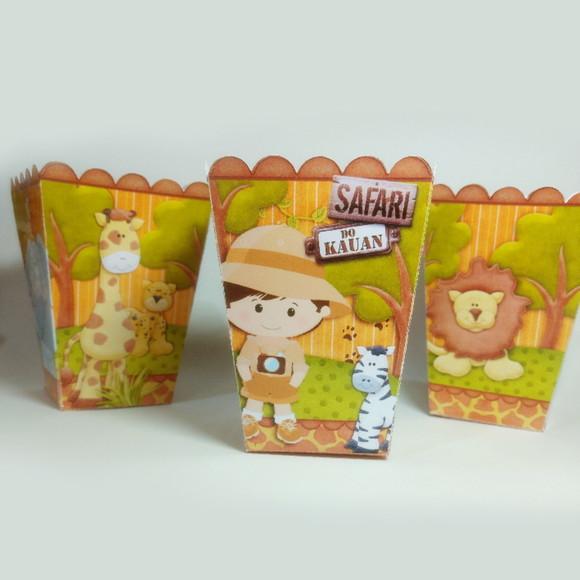 Caixinha para Pipoca - Safari