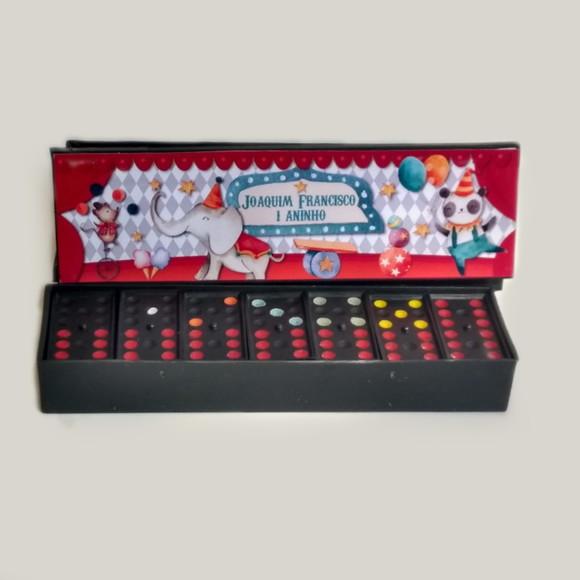Dominó Personalizado Tema Circo Vintage