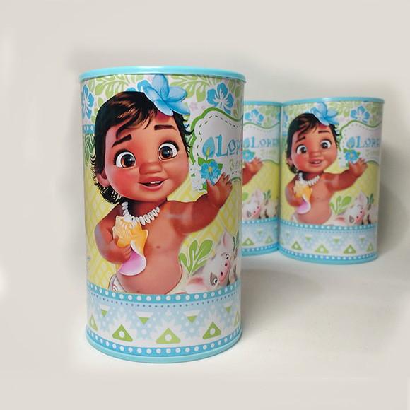 Cofrinho Personalizado Moana Azul