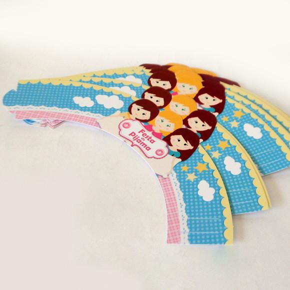 Wrapper para Cupcake Festa do Pijama