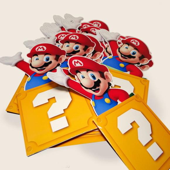 Convite Pocket - Super Mario Bros