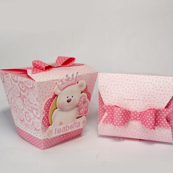 Caixa Sushi - Chá de Bebê Ursa Princesa