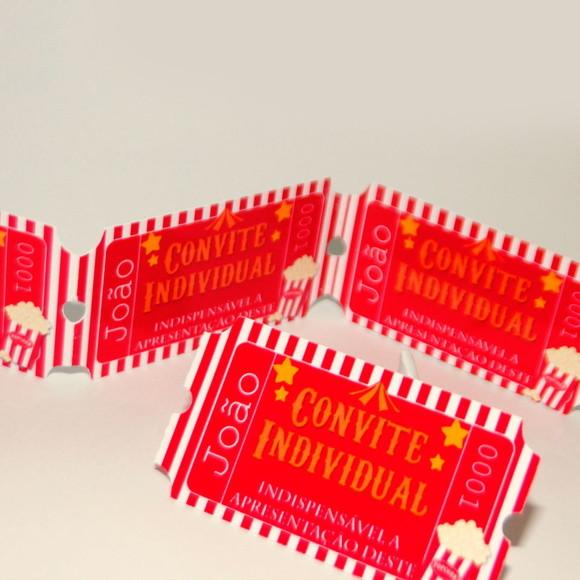 Conviteindividual - Ticket Circo Vintage
