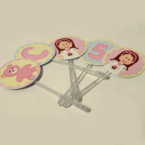 Toppers para Docinho Festa do Pijama