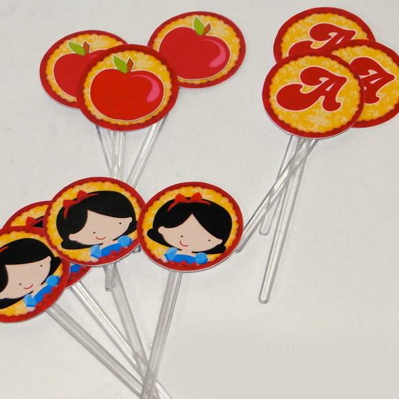 Topper para Doces - Branca de Neve