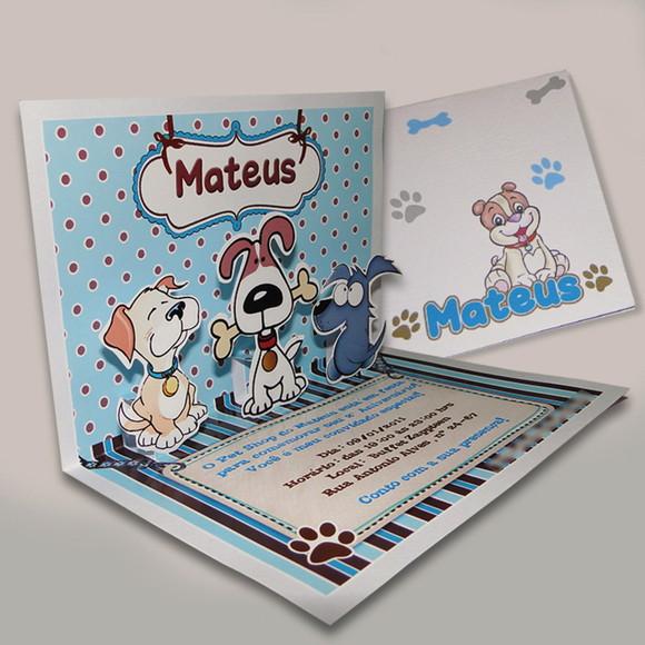 Convite Pop Up - Pet Shop