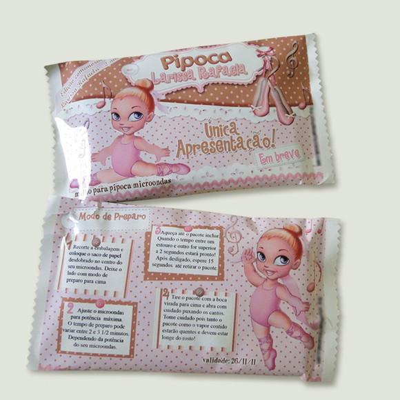 Convite Pipoca Bailarina