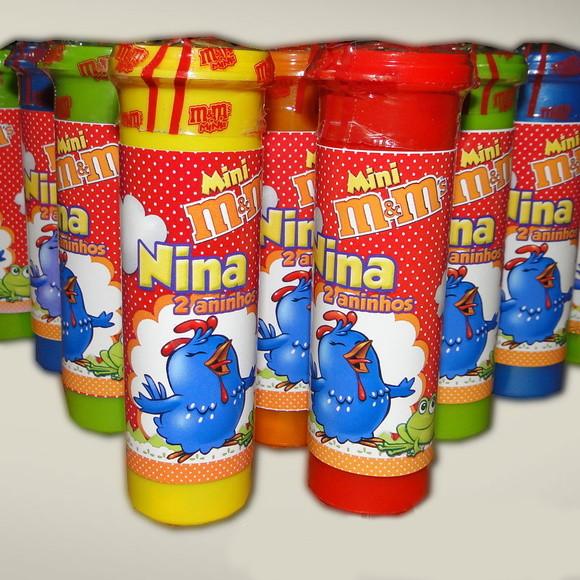 M&m's Mini Tubos Galinha Pintadinha