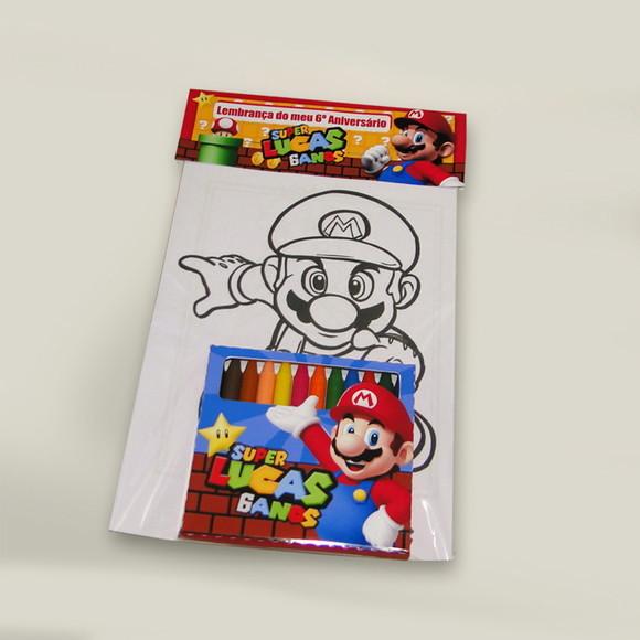 Kit Colorir Mário Bros