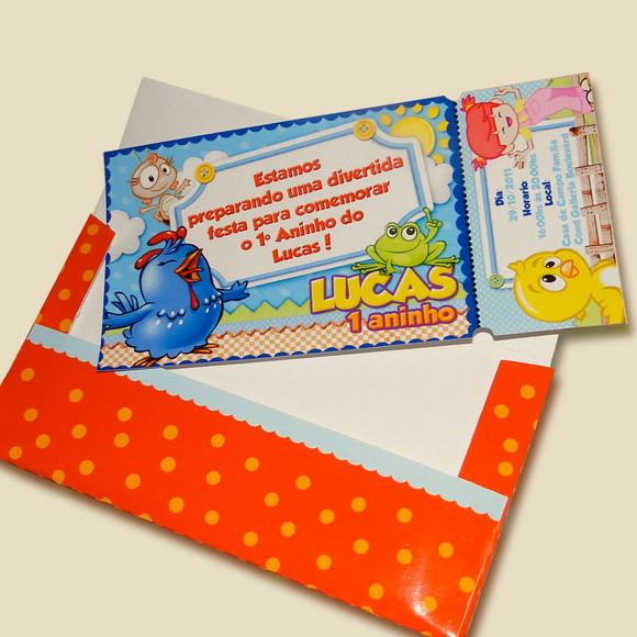 Convite Ingresso com Envelope