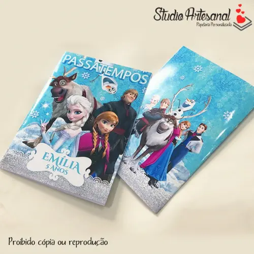 Livrinho de Passatempos Tema Frozen