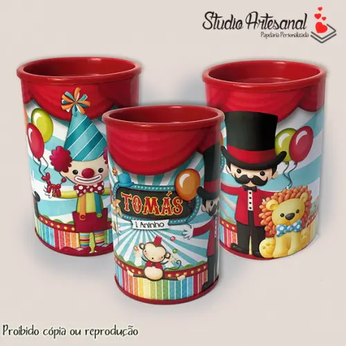 Cofrinho Personalizado Tema Circo