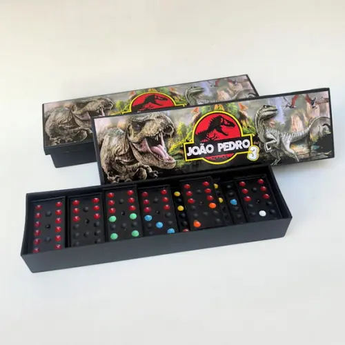 Dominó Personalizado Dinossauros Jurassic Park