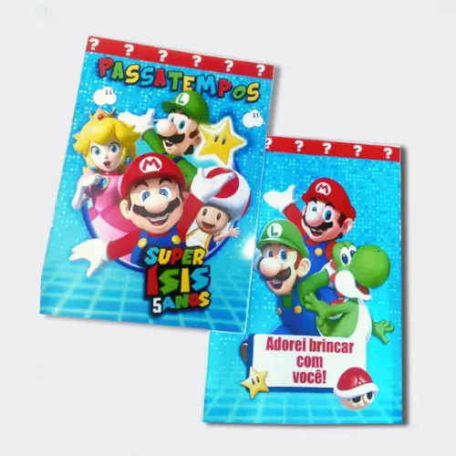 Livrinho de Passatempos Mario Bros