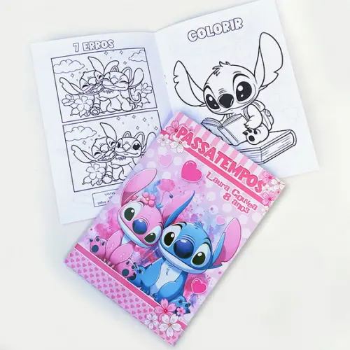 Livrinho de Passatempos - Tema Stitch
