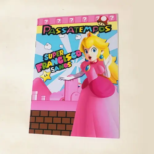 Livrinho de Passatempos Princesa Peach - Mario Bros