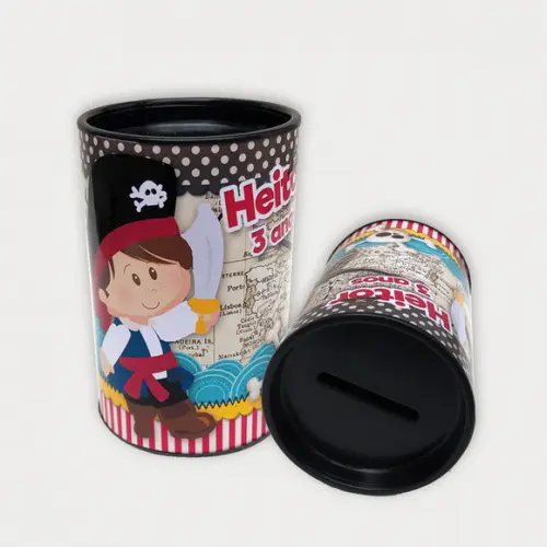 Cofrinho Personalizado Tema Pirata