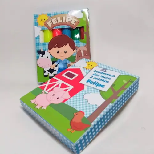 Massinha de Modelar Personalizada Tema Fazendinha