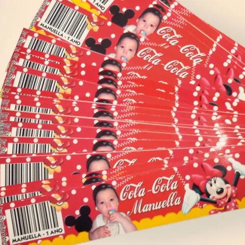 Rótulo Mini Refrigerante Minnie