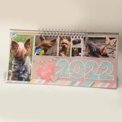 Calendário de Mesa Personalizado - Pet