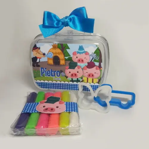 Kit Massinha com Maletinha - 3 Porquinhos