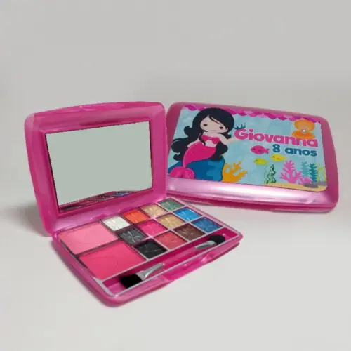Estojinho de Maquiagem Personalizado no Tema Sereia