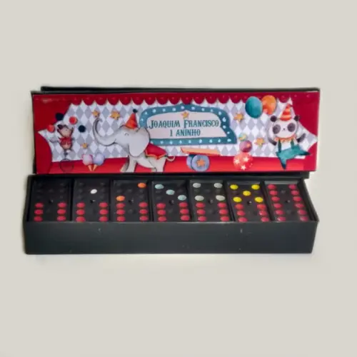 Dominó Personalizado Tema Circo Vintage