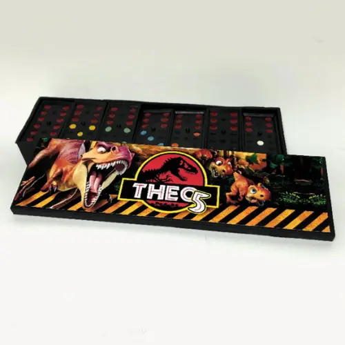 Dominó Personalizado Dinossauros Jurassic Park