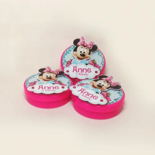 Latinha Scrap Minnie Rosa