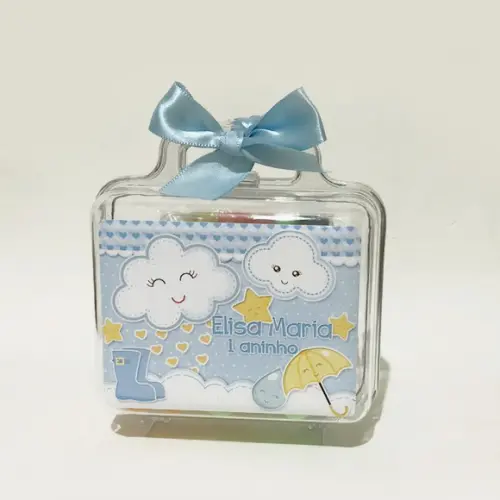 Kit Massinha com Maletinha - Chuva de Amor Azul