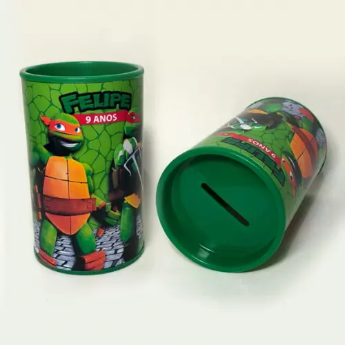 Cofrinho Personalizado Tartarugas Ninja