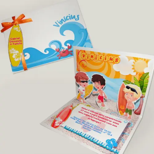 Convite Pop Up Surf