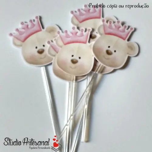 Toppers - Chá de Bebê Ursa Princesa