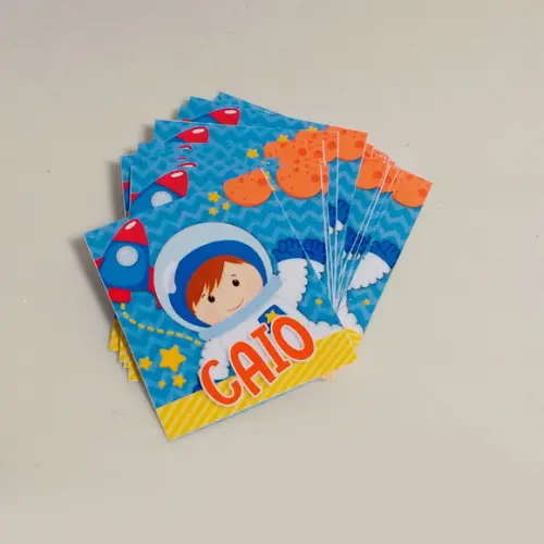 Rótulo Adesivo Mini Tubete - Astronauta