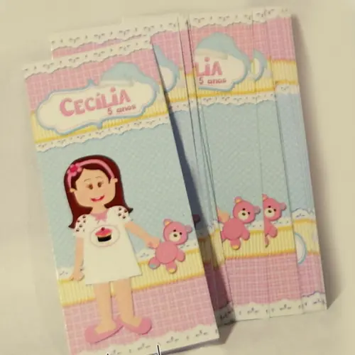 Adesivo para suco - Festa do Pijama