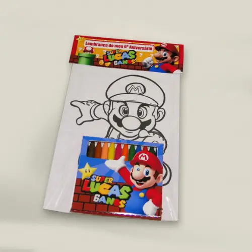 Kit Colorir Mário Bros