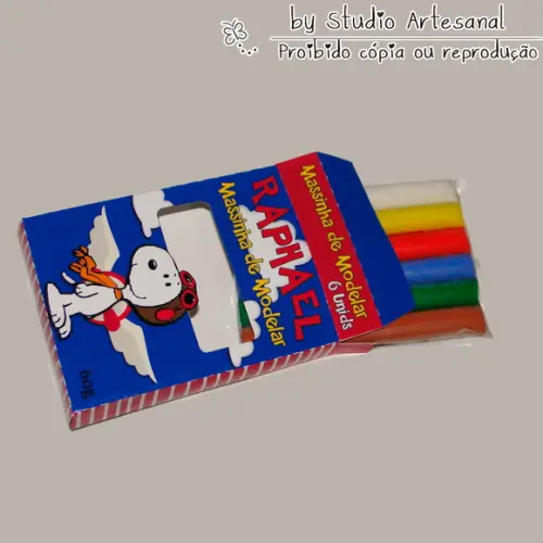 Massinha de Modelar Personalizada Tema Snoopy Aviador