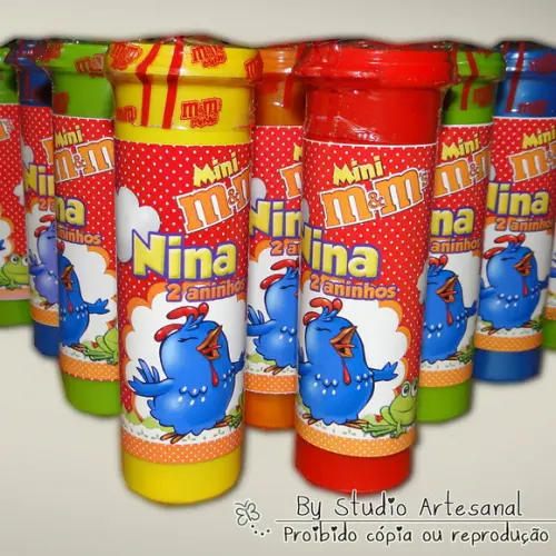 M&m's Mini Tubos Personalizado