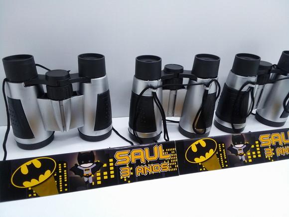 Binoculo Cor Prata com Detalhes em Preto Tema Batman