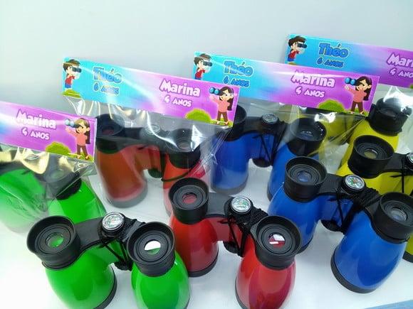 Binoculo Cores Sortidas Personalizado Menina e Menino