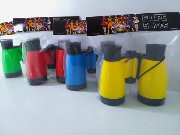 Binoculo Cores Sortidas Personalizado no Tema Power Rangers