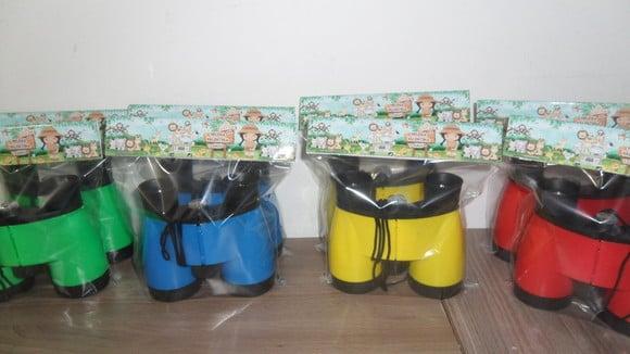 Binoculo Cores Sortidas Personalizado Tema Safari Menina