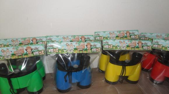 Binoculo Cores Sortidas Personalizado Tema Safari Menina