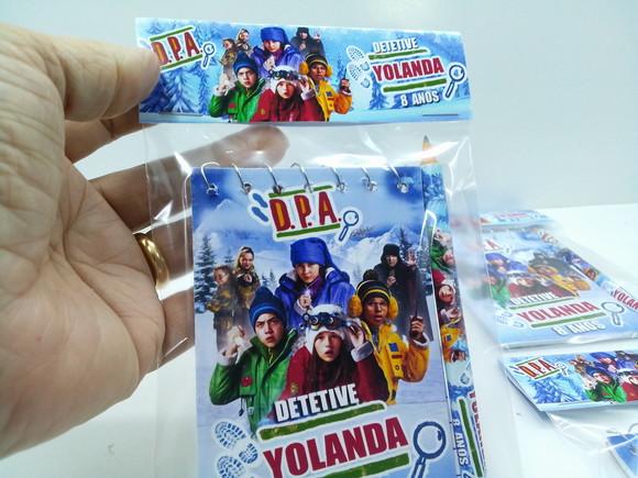 Bloquinho + Mini Lápis + Lapela Personalizada Dpa