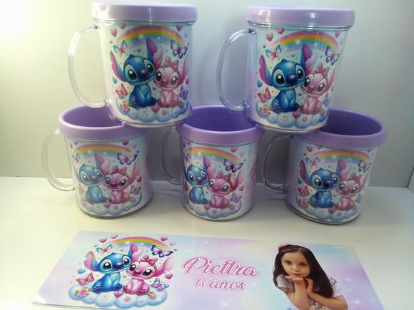 Caneca Acrílica Personalizado Tema Lilo e Stitch