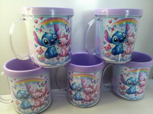 Caneca Acrílica Personalizado Tema Lilo e Stitch
