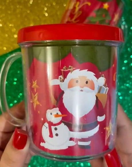 Caneca Personalizada com Papel Fotografico Tema Natal