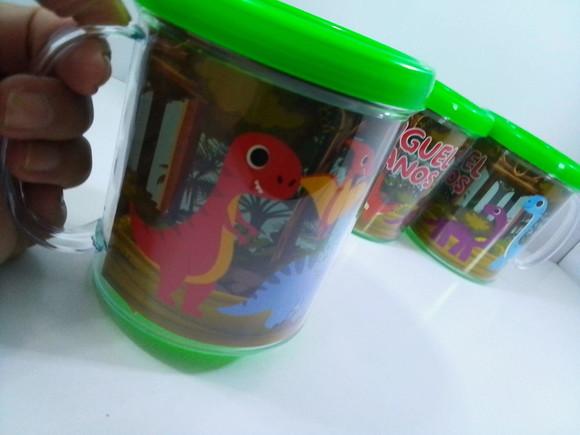 Caneca Personalizada com Papel Fotografico Dinossauros